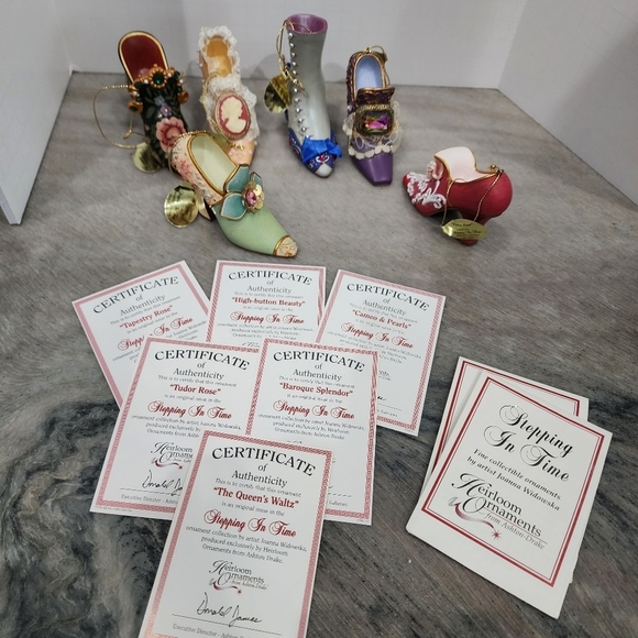Stepping in time shoe ornaments - Picture 1 of 9